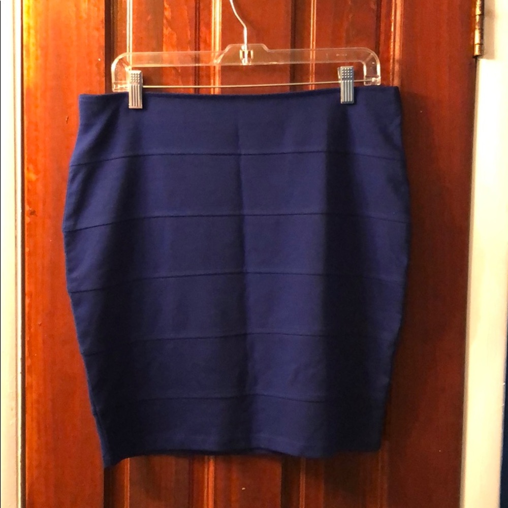 Royal Blue Pencil Skirt